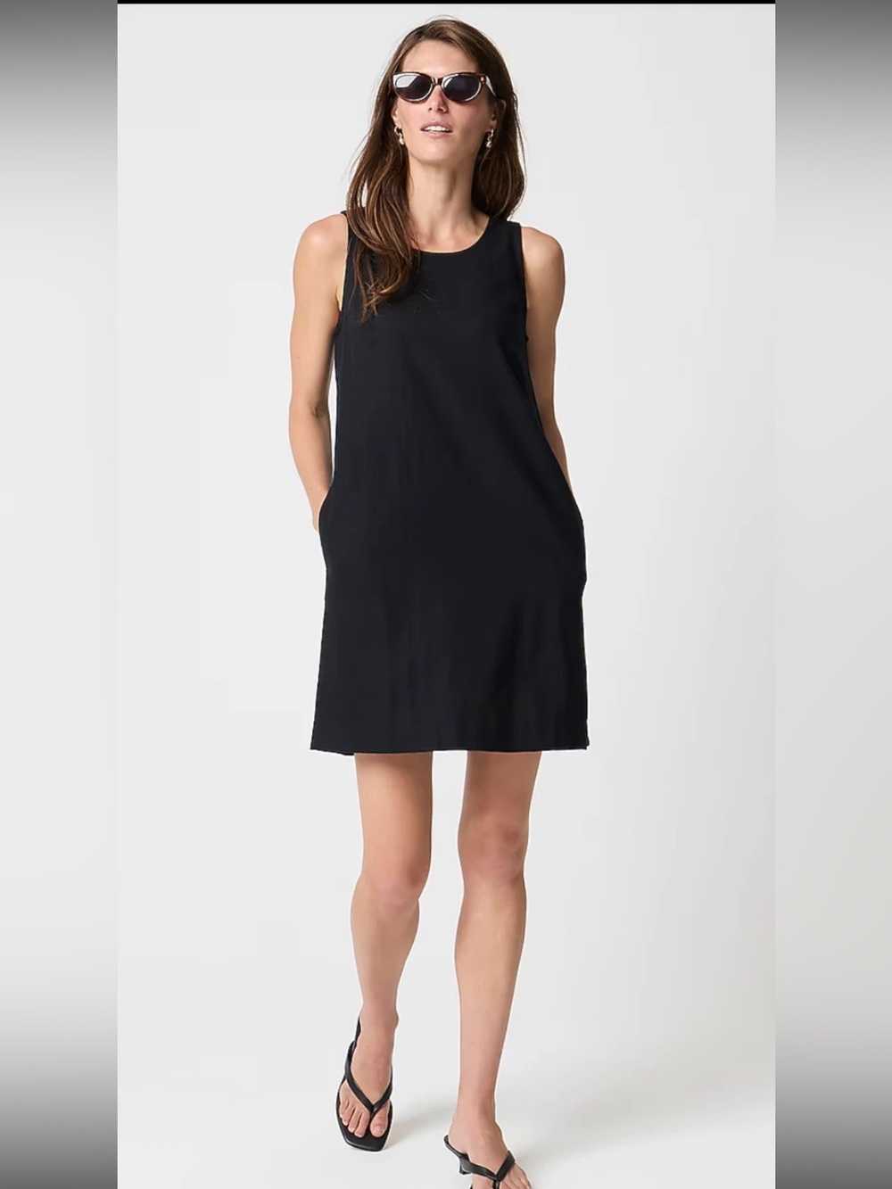NWT J Crew Linen Blend Sleeveless Mini Dress